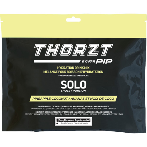 M&eacute;lange de boisson hydratante sans sucre en portion unique THORZT, Emballage-portion, Ananas-noix de coco Quali-T-Solutions