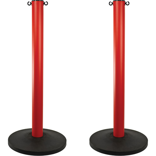 Montant industriel, Hauteur de 37", Rouge Quali-T-Solutions