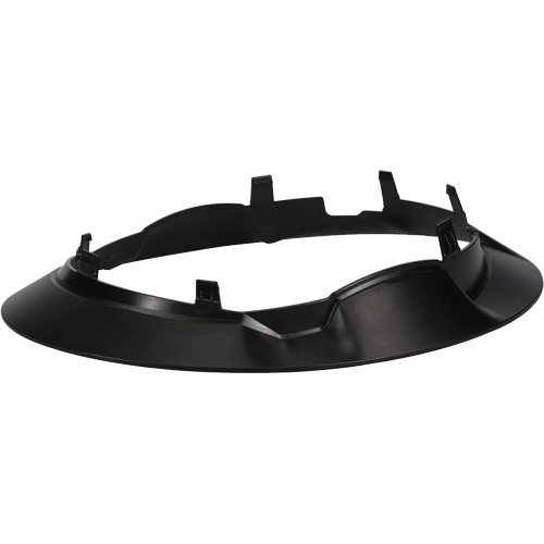 Bordure large compl&egrave;te &agrave; agrafe pour casque d'alpiniste RZRBack, blanc Quali-T-Solutions