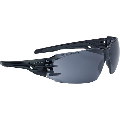 Silex+ BSSI Safety Glasses, Grey/Smoke Lens, Anti-Fog/Anti-Scratch, ANSI Z87+ Quali-T-Solutions