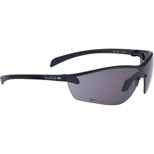 Lunettes de s&eacute;curit&eacute; BSSI Silium+, Lentille Gris/Fum&eacute;e, Antibu&eacute;e/Anti-&eacute;gratignures, ANSI Z87+ Quali-T-Solutions