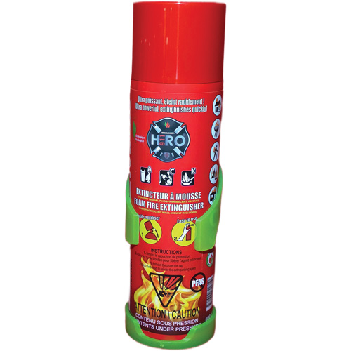 Extincteur Hero 911 sans PFAS, ACK, Capacit&eacute; 500 ml Quali-T-Solutions