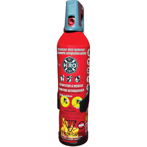 Extincteur Hero 911 sans PFAS, ACK, Capacit&eacute; 750 ml Quali-T-Solutions