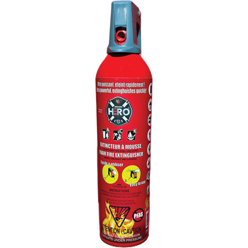 Extincteur Hero 911 sans PFAS, ACK, Capacit&eacute; 750 ml Quali-T-Solutions