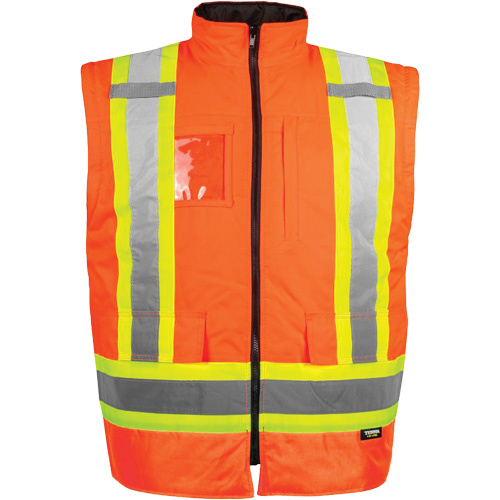 Manteau haute visibilit&eacute; 7-en-1, Polyester, Orange haute visibilit&eacute;, T-Grand Quali-T-Solutions