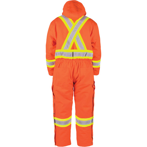 High-Visibility Lined Canvas Overalls, 2X-Large, High Visibility Orange Quali-T-Solutions