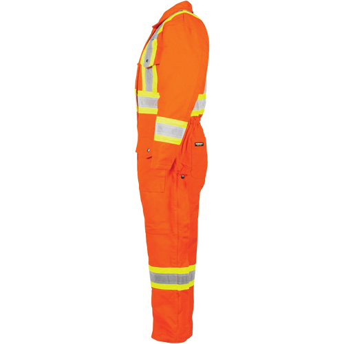 High-Visibility Lined Canvas Overalls, 2X-Large, High Visibility Orange Quali-T-Solutions