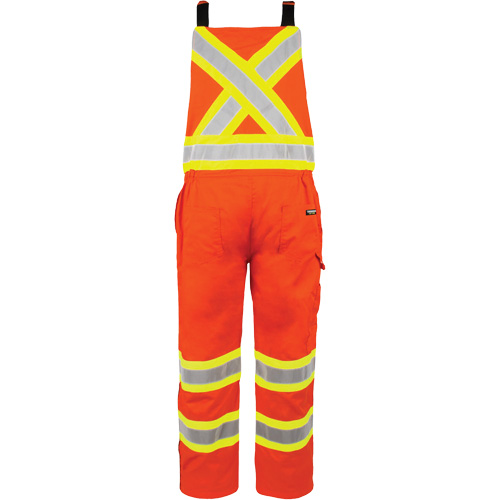 Salopette non doubl&eacute;e haute visibilit&eacute;, 3T-Grand, Orange haute visibilit&eacute; Quali-T-Solutions