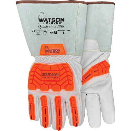 Gants r&eacute;sistants &agrave; la coupe Scape Goat, 3T-Grand, Paume en Ch&egrave;vre, Poignet Manchette/Conducteur Quali-T-Solutions