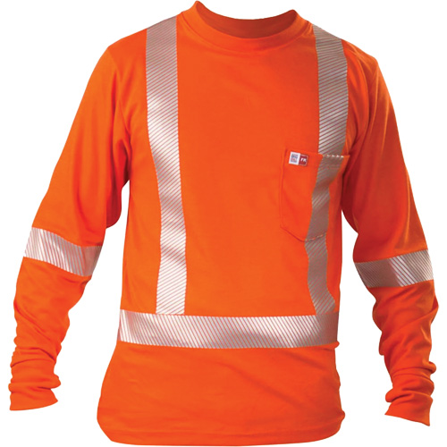 T-shirt &agrave; manches longues, 5T-Grand, Orange Quali-T-Solutions