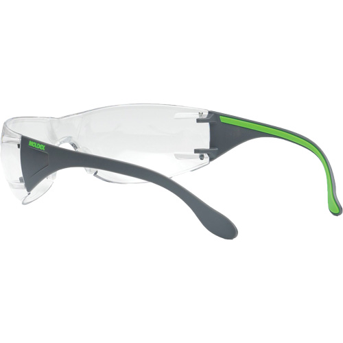Adapt Lite Grey/Green Safety Glasses, Clear Lens, Anti-Fog/Anti-Scratch, ANSI Z87+/Meets/Exceeds CSA Z94.3 Quali-T-Solutions