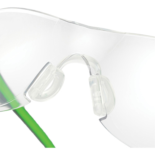 Adapt Lite Grey/Green Safety Glasses, Clear Lens, Anti-Fog/Anti-Scratch, ANSI Z87+/Meets/Exceeds CSA Z94.3 Quali-T-Solutions