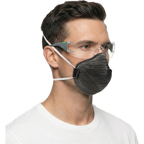 Adapt Lite Grey/Green Safety Glasses, Clear Lens, Anti-Fog/Anti-Scratch, ANSI Z87+/Meets/Exceeds CSA Z94.3 Quali-T-Solutions