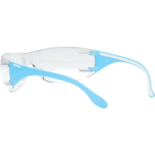 Adapt Lite Blue/White Safety Glasses, Clear Lens, Anti-Fog/Anti-Scratch, ANSI Z87+/Meets/Exceeds CSA Z94.3 Quali-T-Solutions