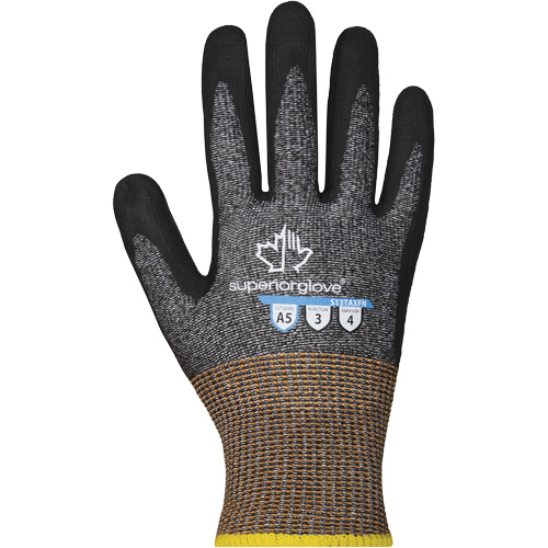 Gants minces r&eacute;sistants &agrave; la coupe PRO S13TAXFN, Taille 11, Calibre 13, Rev&ecirc;tement Mousse de nitrile, Enveloppe en TenActiv, ASTM ANSI niveau A5 Quali-T-Solutions