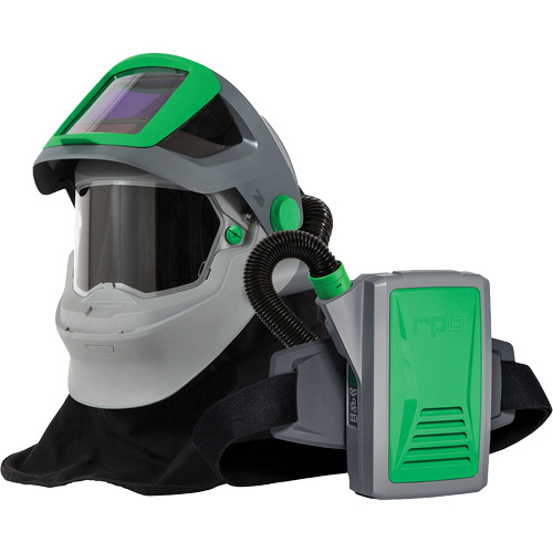 Z4&reg; Welding Respirator with FR Shoulder Cape & PX5&reg; PAPR, Facepiece Respirator/Welding Helmet Quali-T-Solutions