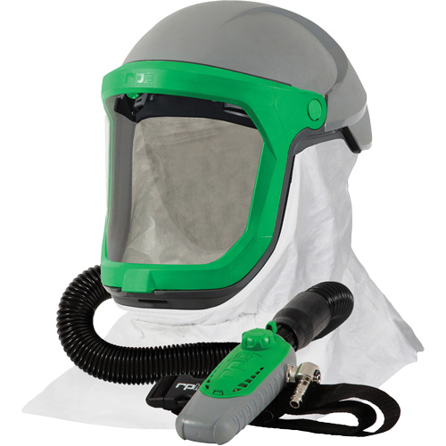 Z-Link Respirator with Tychem 4000 Shoulder Cape & C40, Facepiece Respirator/Welding Helmet Quali-T-Solutions