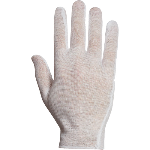 Gants d'inspection Superior ML40, Poly/coton, Poignet &agrave; ourlet, Taille unique Quali-T-Solutions