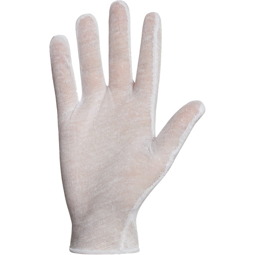 Gants d'inspection Superior ML40, Poly/coton, Poignet &agrave; ourlet, Taille unique Quali-T-Solutions