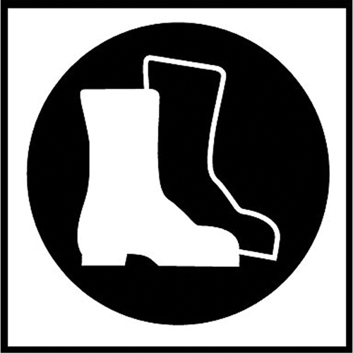 &eacute;tiquettes avec pictogramme Right to Know - Bottes, Vinyle, Feuille, 5/8" lo x 3/4" la Quali-T-Solutions
