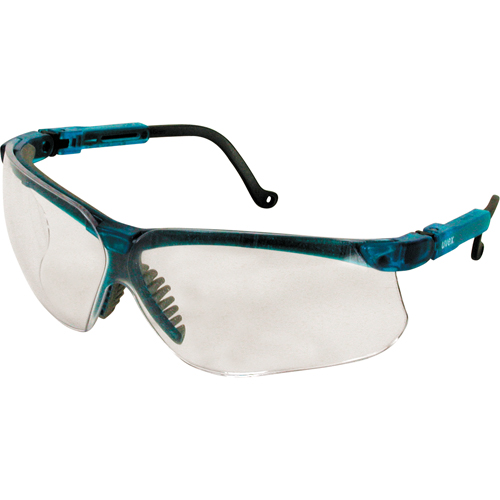 Lunettes de s&eacute;curit&eacute; Uvex Genesis, Lentille Transparent, Anti-&eacute;gratignures, R&eacute;pond ou surpasse la norme CSA Z94.3 Quali-T-Solutions