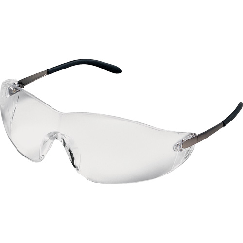Blackjack&reg; Safety Glasses, Clear Lens, Anti-Scratch, ANSI Z87+/Meets/Exceeds CSA Z94.3 Quali-T-Solutions