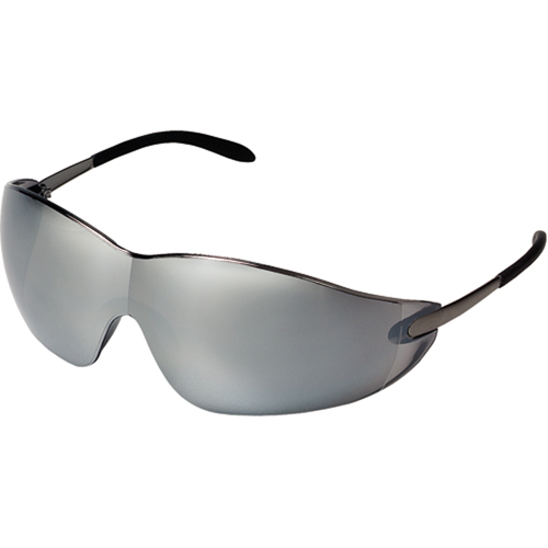 Blackjack&reg; Safety Glasses, Silver/Mirror Lens, Anti-Scratch, ANSI Z87+/Meets/Exceeds CSA Z94.3 Quali-T-Solutions