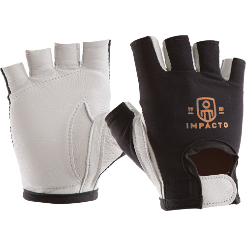 Anti-Impact Right-Hand Glove, Small, Goatskin/Split Leather Palm, Hook & Loop Cuff Quali-T-Solutions