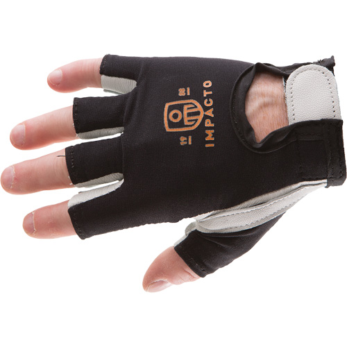 Anti-Impact Right-Hand Glove, Small, Goatskin/Split Leather Palm, Hook & Loop Cuff Quali-T-Solutions