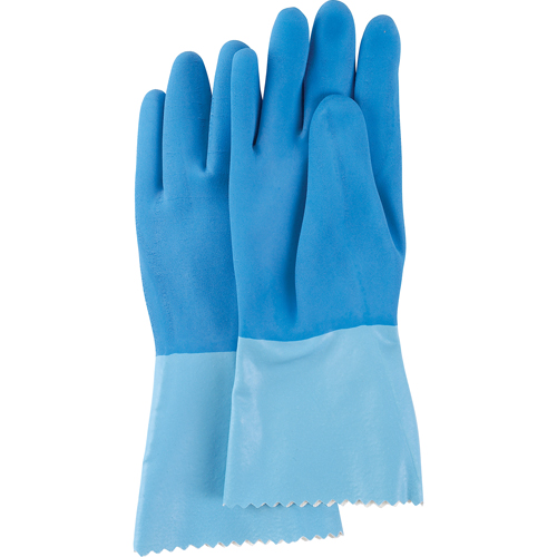 Gants lourds Blue-Grip, Taille 6/Petit, 12" lo, Latex de caoutchouc, Doublure en Interlock, 45 mils Quali-T-Solutions