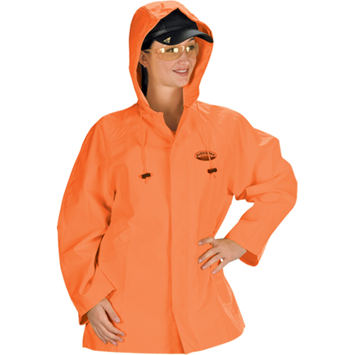 V&ecirc;tements imperm&eacute;ables Hurricane ignifuges et r&eacute;sistants &agrave; l'huile, veste, 4T-Grand, Orange haute visibilit&eacute; Quali-T-Solutions
