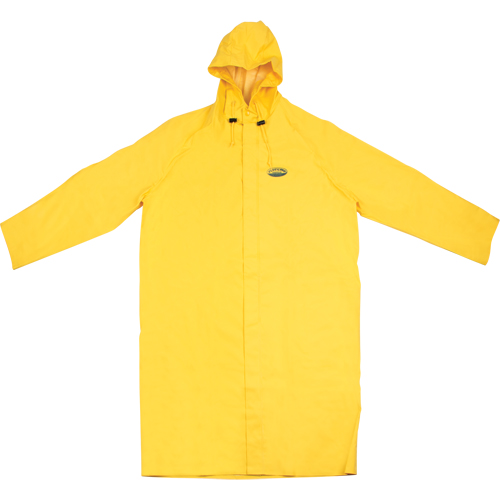 V&ecirc;tement imperm&eacute;able Hurricane ignifuge et r&eacute;sistans &agrave; l'huile, manteau de 48', 3T-Grand, Jaune Quali-T-Solutions