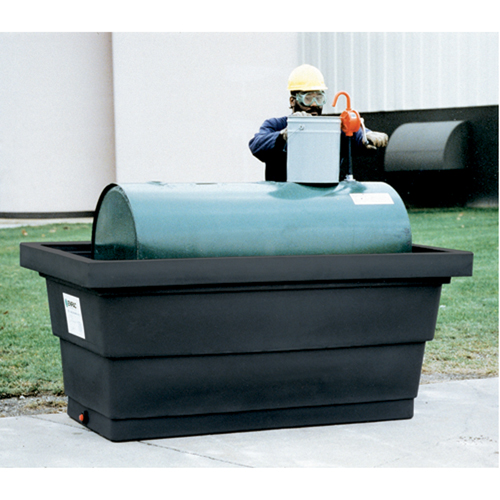 Poly-Tank&reg; Containment Unit 275 With Drain, 82.3" L x 45" W x 35.3" H, 275 US gal. Capacity Quali-T-Solutions