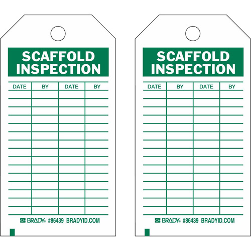 &eacute;tiquettes de rapport d'inspection, Polyester, 4" la x 7" h, Anglais Quali-T-Solutions
