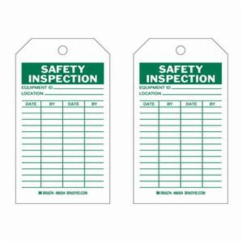 &eacute;tiquettes d'inspection de s&eacute;curit&eacute;, Polyester, 4" la x 7" h, Anglais Quali-T-Solutions