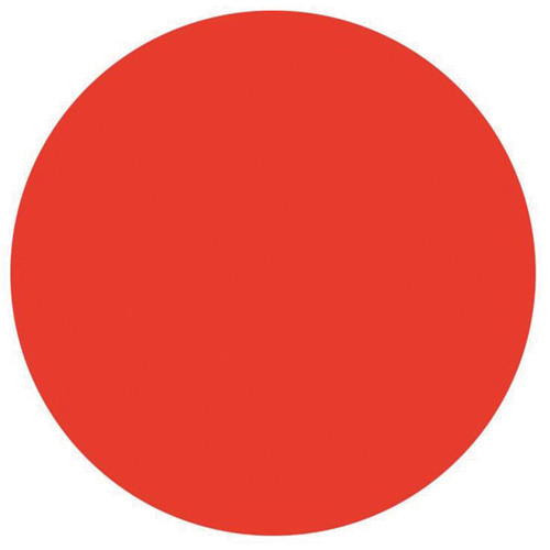 &eacute;tiquettes rondes inscriptibles, Cercle, 3" lo x 3" la, Rouge Quali-T-Solutions