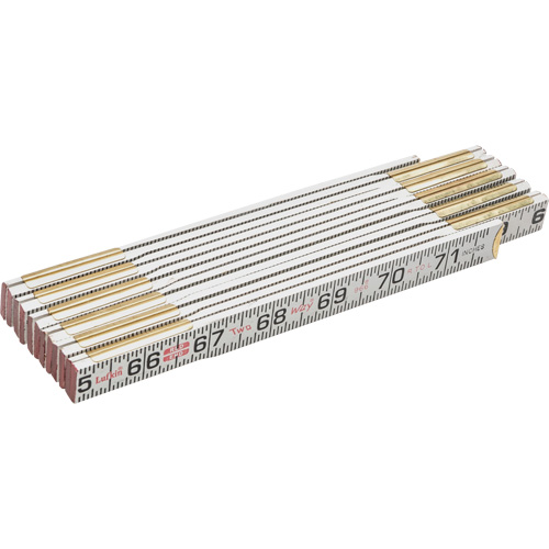 Red End&reg; Two Way&reg; Rule, 6' L, Wood, 1/16" Graduations Quali-T-Solutions