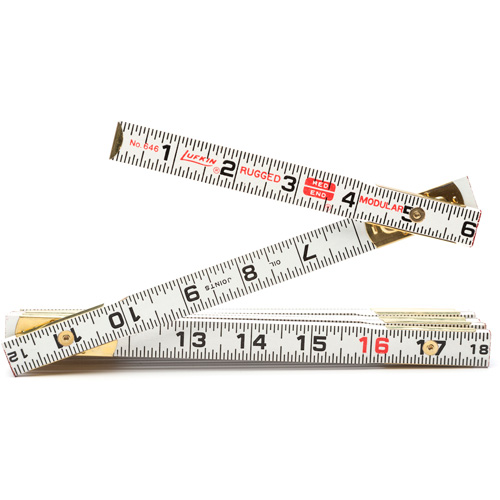 Red End&reg; Masonry Rule, 6' L, Wood, 1/16" Graduations Quali-T-Solutions
