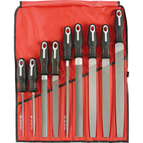 9-Piece Ergonomic File Set, 9 Pcs Quali-T-Solutions