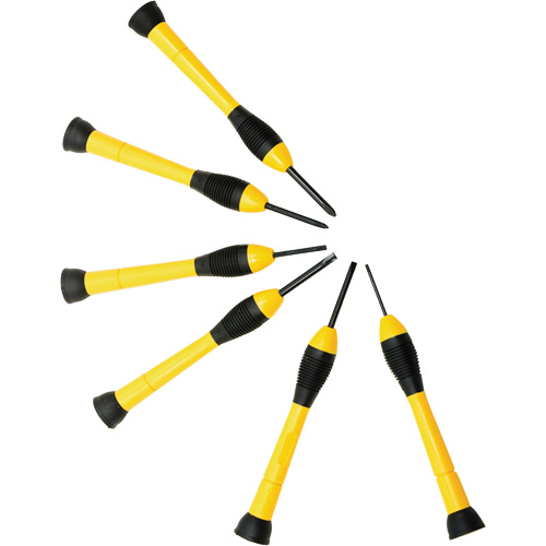 Jeu de tournevis de pr&eacute;cision, 6 mcx Quali-T-Solutions