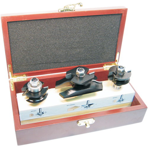Jeux de fraises &agrave; doucine pour cabinets avec coupe arri&egrave;re, 2 cannelures Quali-T-Solutions