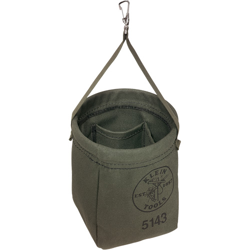 Sac &agrave; fond conique, 8" h, Toile, Gris Quali-T-Solutions