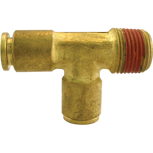 P.t.c. Male Run Tee, Brass, 3/8" x 1/4" Quali-T-Solutions