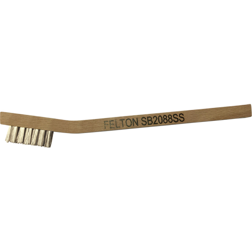 Small Cleaning Scratch Brushes, Stainless Steel, 3 x 7 Wire Rows, 7-3/4" Long Quali-T-Solutions