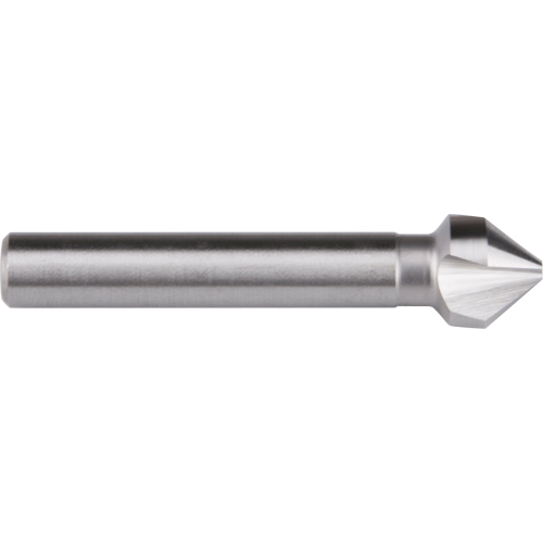 Straight Shank Countersink, 6.3 mm, High Speed Steel, 82° Angle, 3 Flutes Quali-T-Solutions
