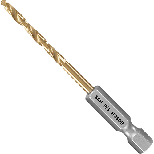 Impact Tough Drill Bit, High Speed Steel, 1-3/4" Flute, 135° Point Quali-T-Solutions
