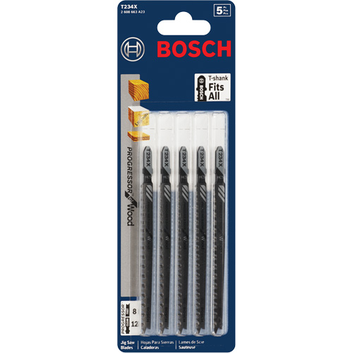 Jigsaw Blade, High-Carbon Steel, T-Shank, 4-5/8" L, 8-12 TPI Quali-T-Solutions
