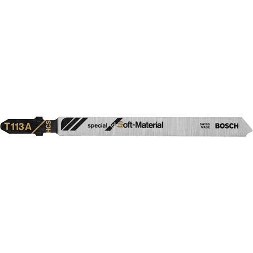 Knife-Edge Jigsaw Blades, High-Carbon Steel, T-Shank, 4" L Quali-T-Solutions