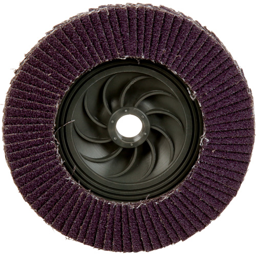 Disque &agrave; lamelles &agrave; changement rapide 769F, 5" x 5/8"-11, Type 27, Grain 40+, C&eacute;ramique Quali-T-Solutions