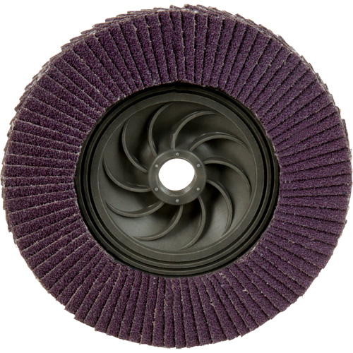 Disque &agrave; lamelles &agrave; changement rapide 769F, 5" x 5/8"-11, Type 27, Grain 60+, C&eacute;ramique Quali-T-Solutions